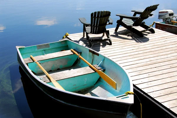 Krzesła jeziora — Zdjęcie stockowe