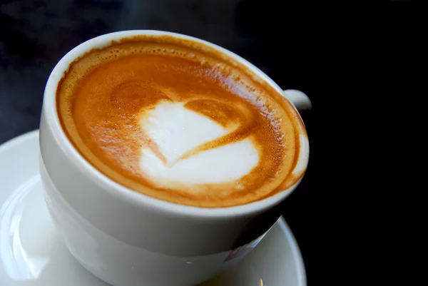 커피 심장 — 스톡 사진
