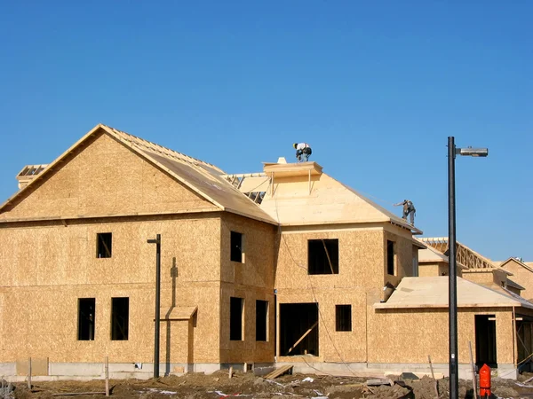 Nuova costruzione della casa — Foto Stock
