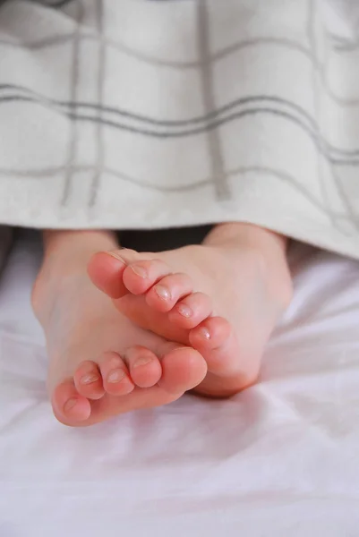 De voeten kind — Stockfoto