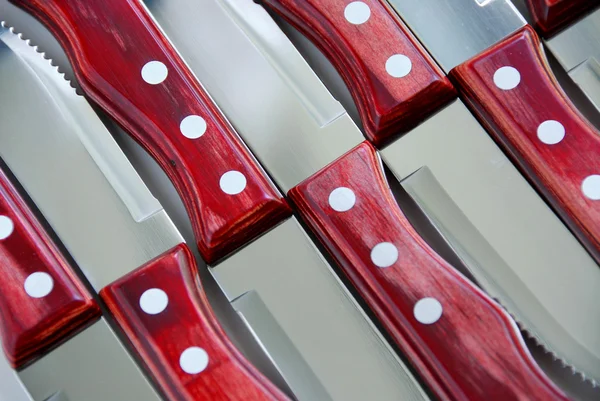 Nože na steak vzor — Stock fotografie