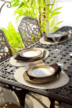 Table setting clipart