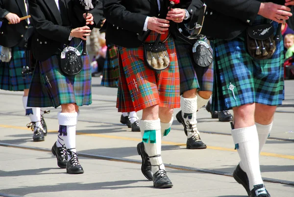 Banda de marcha escocesa — Fotografia de Stock