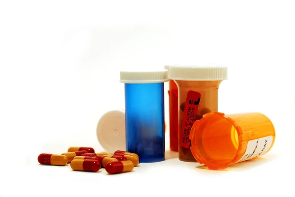 Tabletták kábítószer fehér — Stock Fotó