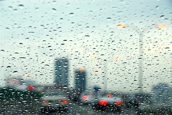 Traffic rainy day — Stock Photo, Image