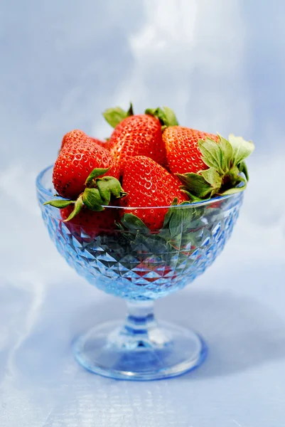 Erdbeer-Stillleben — Stockfoto