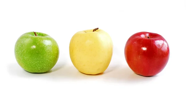 Drie appels — Stockfoto
