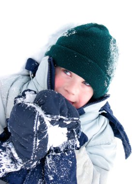 Child fun winter clipart