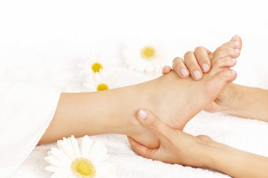 Foot massage clipart