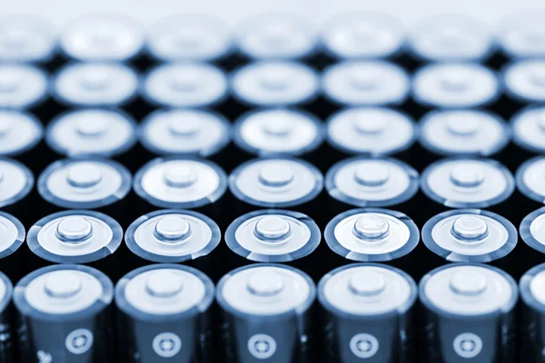 Batteries in array — Stock Photo, Image