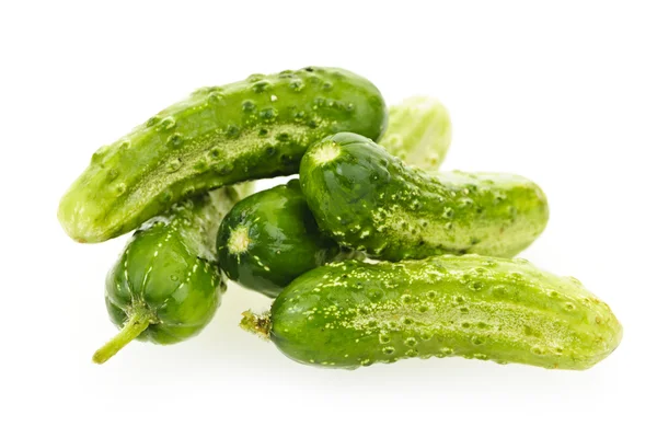 Cucumbers on white — Stock Photo, Image