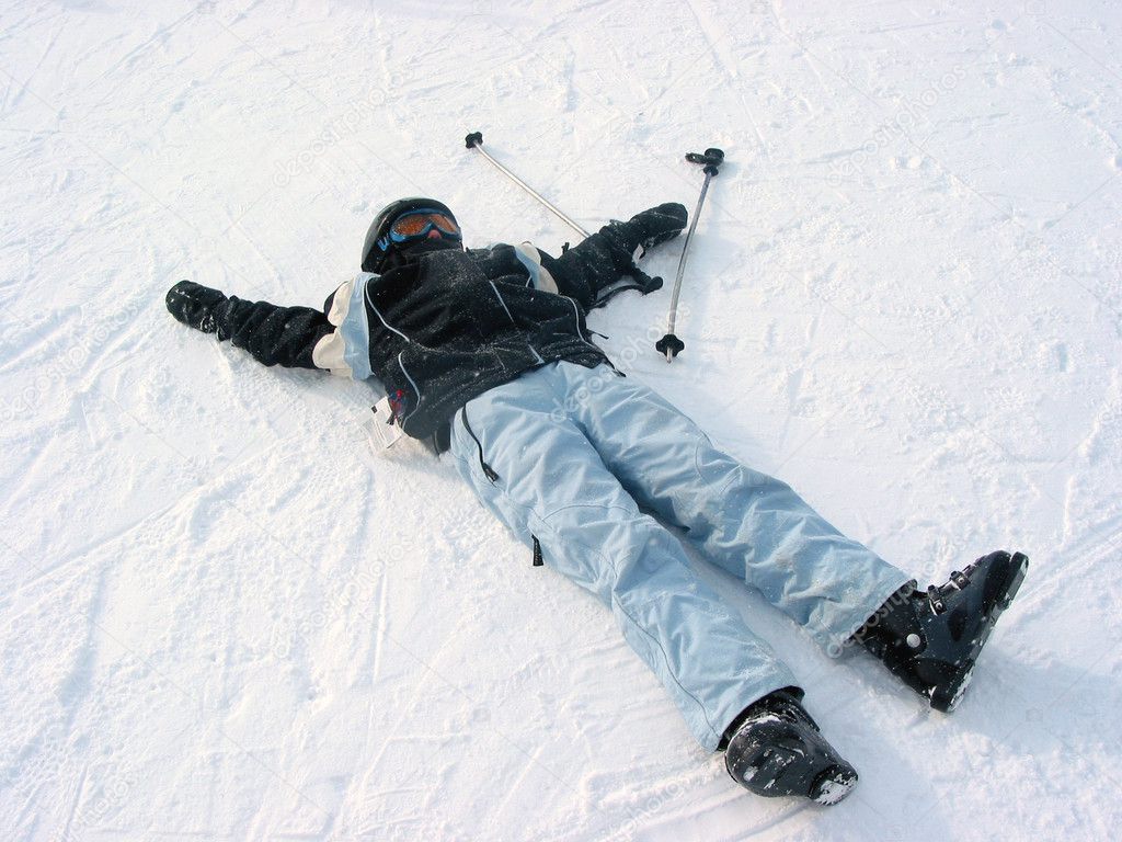 Child ski winter