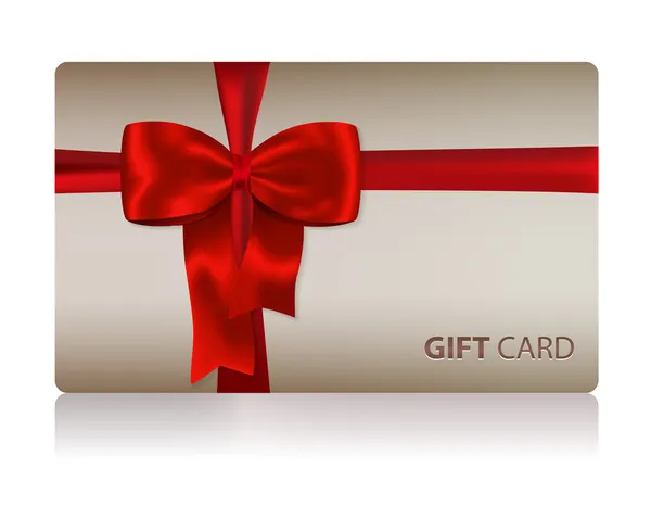 Gift card a piros orr — Stock Vector