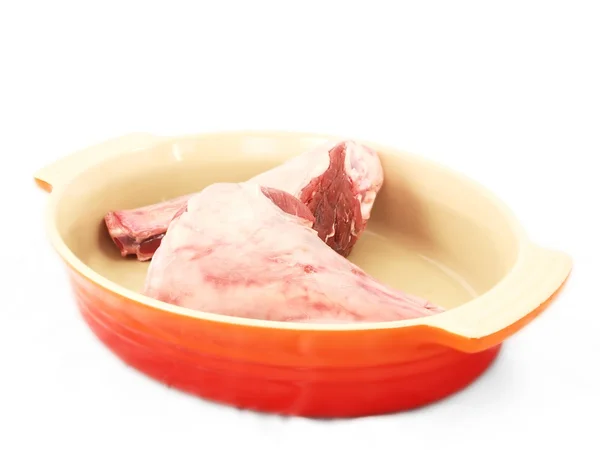 Syrové červené maso — Stock fotografie