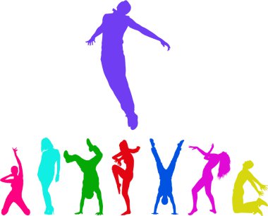 Dancing | Eps 8 clipart