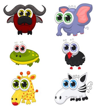 Cartoon animals clipart