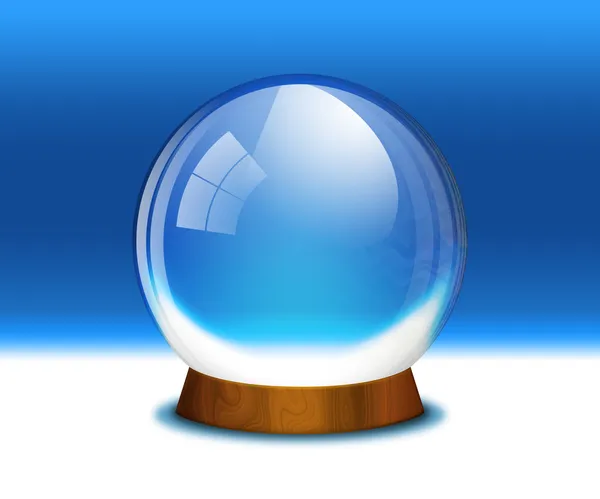 Empty snow globe (crystal sphere) — Stock Photo, Image
