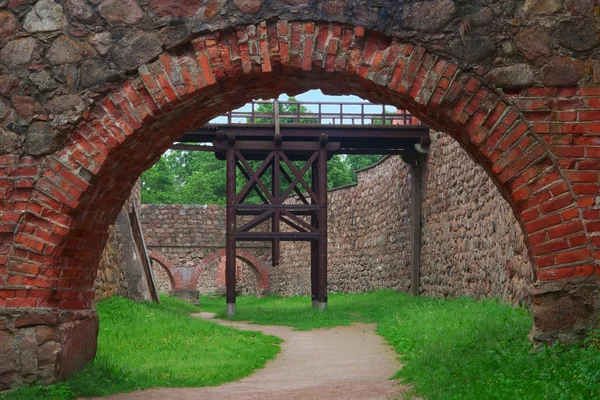 城の堀と跳ね橋 — ストック写真