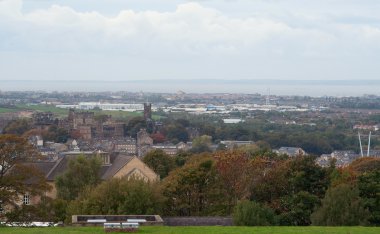 View of Lancaster city, UK clipart