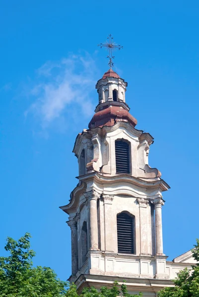 Bell toren van katholieke kerk Stockafbeelding