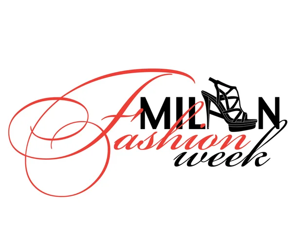 Fashion week ontwerpelement (Milaan) — Stockvector