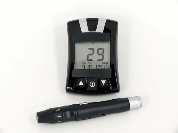 Low glucose value Stock Photo