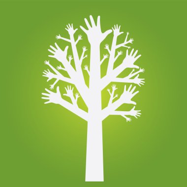 Hands tree clipart