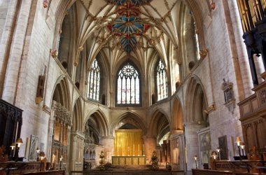 The altar at tewkesbury abbey clipart