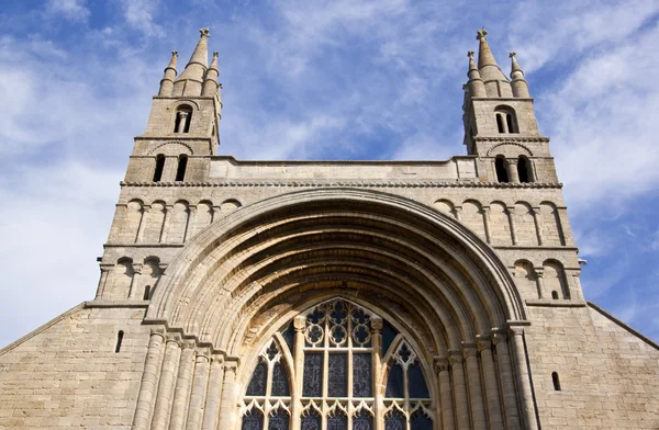 stock image Front entrance to tewkesbury abbey