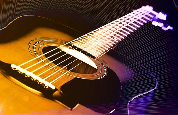 Guitarra acústica —  Fotos de Stock