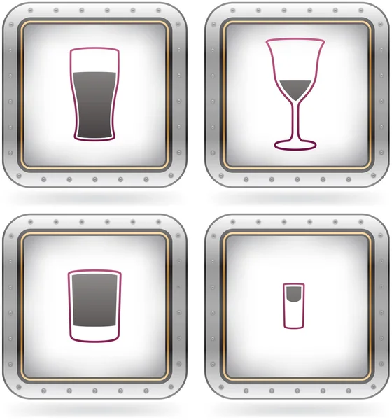 Алкогольные очки — стоковый вектор