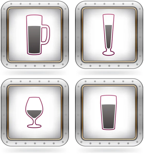 Bicchieri di alcol — Vettoriale Stock