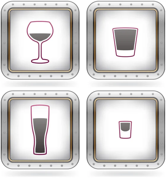Okulary alkoholu — Wektor stockowy