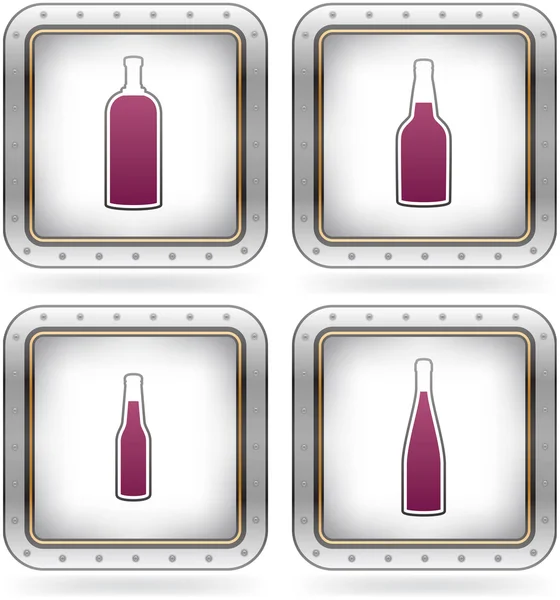 Vasos de alcohol — Vector de stock
