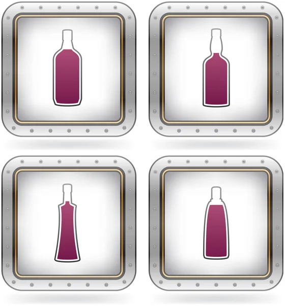 Alcohol glasses — Stock Vector