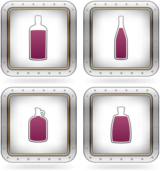 Copos de álcool — Vetor de Stock