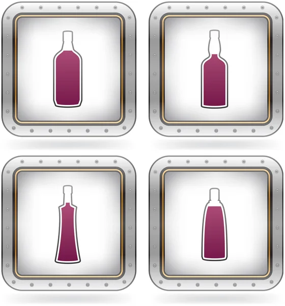 Copos de álcool — Vetor de Stock