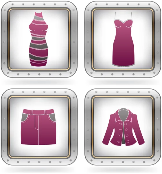 Nő ruhák — Stock Vector