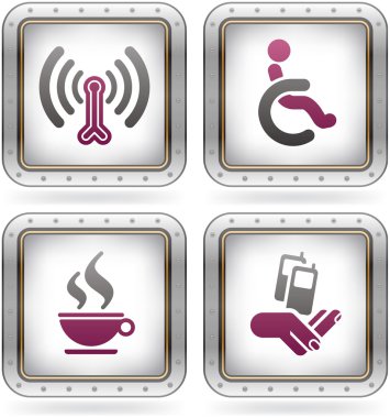 Hotel Related Icons clipart