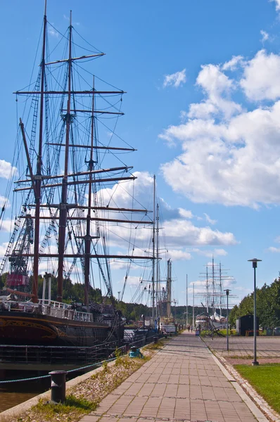 Havnen i Turku - Stock-foto
