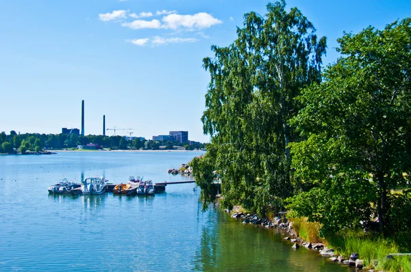 在赫尔辛基的码头 — 图库照片