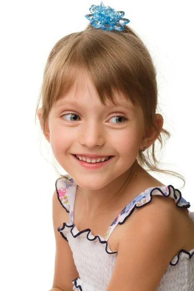 一个可爱小女孩的肖像 — 图库照片