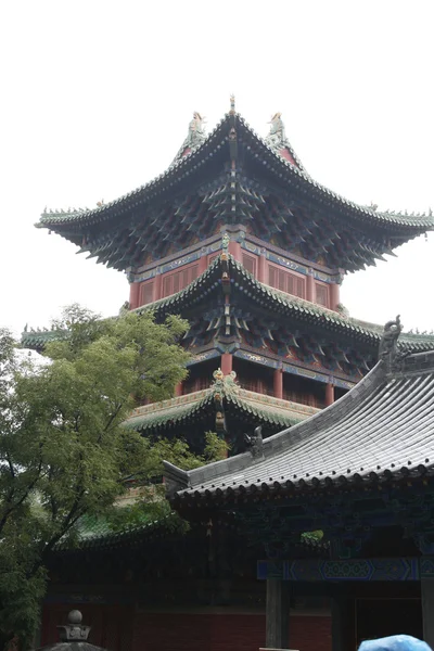 Čínský stavba chrámu shaolin, Čína — Stock fotografie