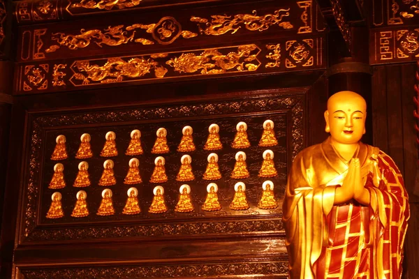 stock image Temple at the Wild Goose Pagoda in downtown Xian, China