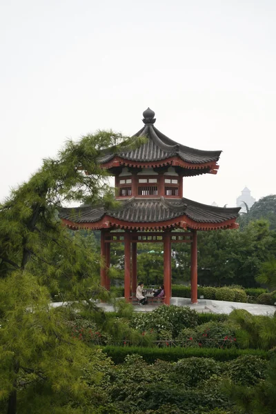 Wilde gans pagode in het centrum van xi'an, china - exteriors Rechtenvrije Stockfoto's