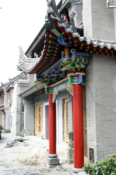 Centro de Xian, Portão Chinês na Cidade Velha — Fotografia de Stock