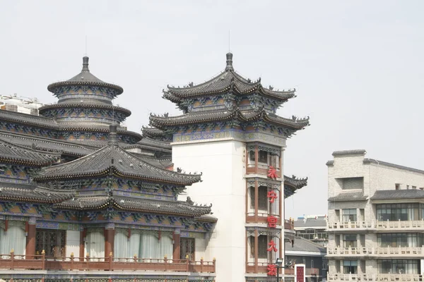 Στο κέντρο της πόλης του xian, με θέα στις στέγες — Φωτογραφία Αρχείου