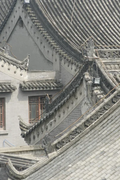 Centre-ville de Xian, avec vue sur les toits — Photo