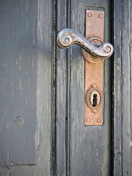 ドア ハンドル銅 — ストック写真