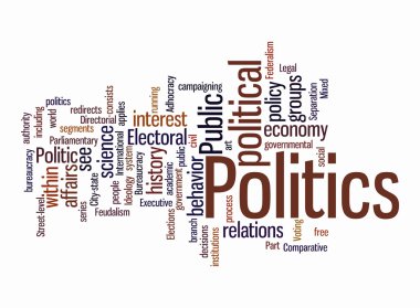 Politic word clouds clipart